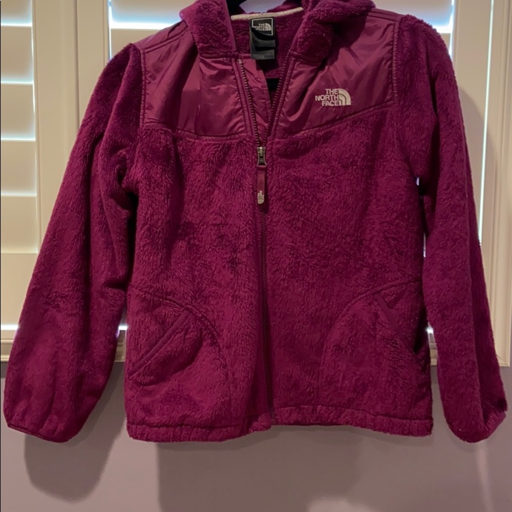 The North Face Kids Fleece Jacket in Deep Magenta
